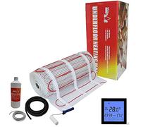 Electric Underfloor Heating kit 150w - 14.0m2 - Black Touch Thermostat