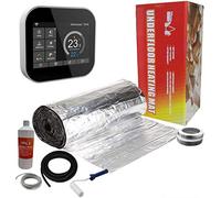 Electric Underfloor Heating kit 150w - 18m² - Black Smart WiFi Thermostat