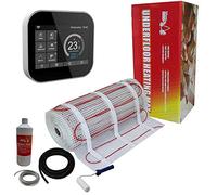 Electric Underfloor Heating kit 150w - 22.0m2 - Black Smart WiFi Thermostat