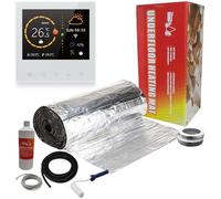 Electric Underfloor Heating kit 150w - 3m² - Smart White WiFi Capacitive Touch Thermostat
