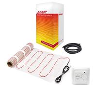 Electric Underfloor Heating Mat Kit for Tiled/Stone Floors 160W/m2-10m2 with Manual Thermostat
