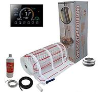 Electric Underfloor Pro Elite Heating kit 150w - 2m² - Black Smart WiFi Thermostat