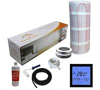Electric Underfloor Yellow Box Heating kit 200w - 16.0m2 - Black Touch Thermostat