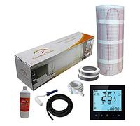 Electric Underfloor Yellow Box Heating kit 200w - 3.0m2 - Black WiFi Thermostat