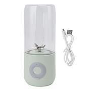 Electric USB R, Blender Green 6 Leaf Blades, Portable Electric Cup, 1300mAh 500ml Portable Blender Cup for Fruit Milkshake Soybean Milk