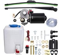 Electric UTV Windshield Wiper Kit, Universal Windshield Wiper Motor Kit, 12V Electric Windshield Wiper Kit for UTV Golf Cart Universal Power Wiper Kit