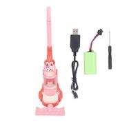 Electric Vacuum Cleaner Toy for Toddlers Kids Cartoon Design USB Charging Sound Effects Realistic Housework Play Durable Plastic Material 25.2 Inches (Bunny)