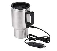 Electric Vacuum Flask - 12V 65℃ Car Electric Kettle Mug Travel Stainless Steel Heating Cup 450ml NOT FOR BOILING