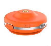 Electric Vacuum Suction Cup Car Phone Holder for Large Screen Devices, One-Touch Release Mount with Non-Marking Silicone Base for Dashboard Windshield, Secure GPS(Orange)