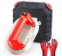 Electric Vacuum Suction Cup with LCD Display & Type-C Charging,160KG/353LBS Load Capacity,Battery-Powered Tile Glass Lifter for Granite, Wood, Drywall, Paving Slabs