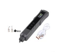 Electric Vacuum Suction Pen with TFT Display, ESD Safe IC Chip Pickup for SMD, Quiet 40DB Tool for Soldering and Repairing Electronics, Includes Interchangeable Heads and LED Light