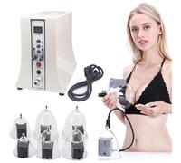 Electric Vacuum Therapy Massager Machine, Boobs Enlargement Pump Massage Breast Care Device with 6 Cups and Digital Control, Stable Suction Power for Breast Augmentation and Buttock Lift