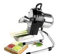 Electric Vegetable Chopper, 110W Commercial Slicer, Scallion Cutter Food Processor, Adjustable 1-5mm Thickness, 6000RPM for Onion Garlic Ginger Chili Potato