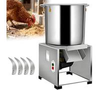 Electric Vegetable Chopper 1800W Heavy Duty Stainless Steel Processor for Poultry Feed, 3500RPM Commercial Use for Chicken, Duck, Pig Farm Animal Feed Processing