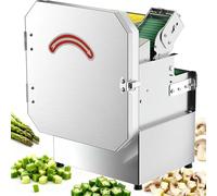 Electric Vegetable Chopper 200W, Food Processor for Slicing Dicing Shredding, Adjustable Thickness 1.5-35 mm, for Chili Scallions Beans
