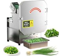 Electric Vegetable Chopper, 300W Food Processor, Adjustable Thickness 1.5-35 mm, Ideal for Chives, Scallions, Beans, and Chili, Perfect for Home and Commercial Use