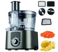 Electric Vegetable Chopper, 600W Professional Food Processor - 5L Capacity, Dicer, Slicer & Shredder with Interchangeable Blades, 2-Speed Adjustable for Home & Restaurant Use