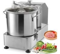 Electric Vegetable Chopper and Meat Grinder, Stainless Steel, Adjustable Speed, 6L/9L/12L Capacity, Commercial Food Processor