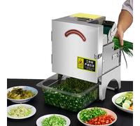Electric Vegetable Chopper, Commercial Fruit Slicer, Adjustable Thickness 1.3-35mm, 700RPM Food Processor for Chopping Green Onion, Celery, Parsley, Cabbage, Chilli