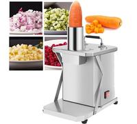 Electric Vegetable Chopper Dicer Slicer, 200W Commercial Electric Onion Dicer, 7cm/2.75in Caliber, Stainless Steel, Potato Onion Carrot Dicing Cube Cutting Machine for Restaurants, Canteens