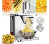 Electric Vegetable Chopper & Spiralizer - Multi-Function Stainless Steel Cutters for Dicing, Slicing, Shredding - Ideal Kitchen Tool for Quick Food Prep