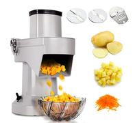 Electric Vegetable Chopper with Adjustable Blades, Multifunctional Dicer Slicer Grater for Efficient Kitchen Prep