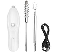 Electric Vegetable Corer, Dual Head Rechargeable Kitchen Tool, Fish Scale Scraper, Zucchini Corer with One-Button Start, Ergonomic Grip