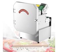 Electric Vegetable Cutter, 200W Automatic Veggie Fruit Slicer 400lb/h with Conveyor Belt, Adjustable 1-35mm Thickness for Restaurants and Home Kitchen