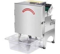 Electric Vegetable Cutter, 200W Space-Saving Design for Small Commercial or Home Kitchens, Adjustable Thickness for Mincing Herbs and Vegetables