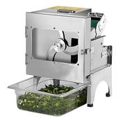Electric Vegetable Cutter, 200W Space-Saving Design for Small Commercial or Home Kitchens, Adjustable Thickness for Mincing Herbs and Vegetables