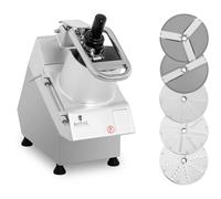 Electric Vegetable Cutter 750 W 5 Cutting Discs Ø 205 mm - Fruit and Vegetable Slicers by Royal Catering Silver