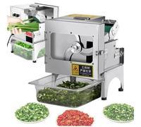 Electric Vegetable Cutter and Food Processor, High-Speed Commercial Chopper for Onions, Peppers, Ginger, and Vegetables