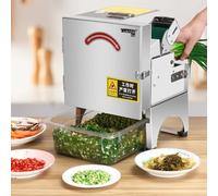 Electric Vegetable Cutter Chopper, Commercial Slicing Machine for Green Onion Celery Parsley Cabbage Chilli Pepper Shredding