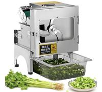Electric Vegetable Cutter, Commercial Scallion Slicer, Space-Saving Design for Kitchens, Adjustable Thickness for Mincing Herbs and Vegetables, Easy to Clean