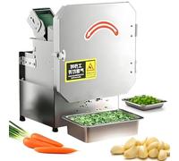 Electric Vegetable Cutter,Commercial Scallion Slicer & Spring Onion Chopper,Food Processor & Chopper Machine,150kg/hour,700BPM Electric Leek Cutting Machine