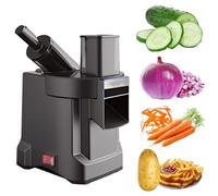 Electric Vegetable Cutter with Slice Dice Shred & Fry Functions, Upgraded Food Processor for Home Kitchen, Restaurant, and Meal Prep