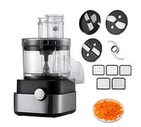 Electric Vegetable Dicer 2-Speed Adjustment, 900rpm Commercial Food Processor for Batch Cooking, 5L Stainless Steel Meat Grinder, Uniform 6-15mm Cube Sizes