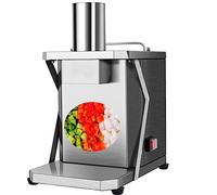 Electric Vegetable Dicer 200W Commercial Chopper Shredder Food Processor with 6 Blades for Fast Onion Potato Carrot Fruit Cutting and Preparation