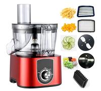Electric Vegetable Dicer Chopper 5L, 600W Commercial Food Processor with 4 Blades, Multifunctional Slicer Shredder for Onions Carrots Cucumber Fruits Vegetables