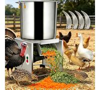Electric Vegetable Dicer Chopper For Poultry,Breeding Crusher,Poultry Feed Processing Chopper With 4 Titanium Alloy Blades, 50-120kg/H Output-For Chickens, Ducks, Geese, Pigs,Cattle,Sheep 1500W