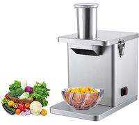 Electric Vegetable Dicer, Commercial 250w Vegetable Chopper Dicer Shredder Automatic Onion Potato Cutter Food Processor Fruit Cutting Machine With Dicing Knife Nets And Slicing Blade Blades
