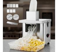 伟 祥 Electric Vegetable Dicer Slicer, Vegetable Food Chopper for Mincing, Dicing, Shredding, Stainless Steel, Large Capacity, Versatile Blade Options, Electric Onion Dicer for Restaurant, French Fry