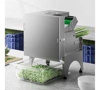 Electric Vegetable Dicer Slicer with Adjustable Thickness and High Yield, Ideal for Commercial Kitchens and Food Processing