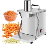 Electric Vegetable Dicer, Stainless Steel Cutting Machine with Interchangeable Dicing and Slicing Molds for Efficient Food Preparation
