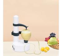 Electric Vegetable Fruit Potato Peeler Automatic Rotate Skin Peeling Machine Apple Rotating 3-Blades Stainless Steel for Peeling Fruit with a Diameter of 1.97-3.94 in and a Height of 1.97-5.91 in