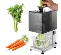 Electric Vegetable Shredder 200W, 700 R/Min Food Chopper with 3.5cm Feed Inlet, 4 Blades & Noise Reducing Cover for Onions, Peppers, Celery, 1.8mm Cutting