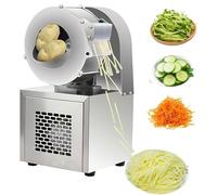 Electric Vegetable Shredding Machine, 180W Potato and Carrot Slicer with Cutting Blades, Adjustable Thickness for Carrots, Onions, Ginger, Lemons, Cabbage