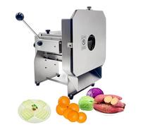 Electric Vegetable Slicer Commercial Fruit Slicing Machine Potato Slicer Electric Cabbage Shredder Machine Vegetable Cutter Stainless Steel Food Slicer