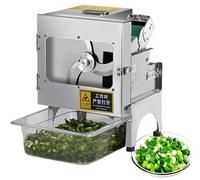 Electric Vegetable Slicer, Commercial Scallion Cutter, 200W Vegetable Chopper for Ginger Chili Potato Cucumber, 150kg/Hour, Green Onion Celery Parsley Cutter