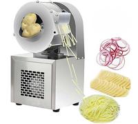 Electric Vegetable Slicer Machine, Commercial Shredding Vegetables Machine with Stainless Steel, 1860 R/min Motor Speed, Adjustable Slice Thickness From 2-5 Mm for Carrot Potato Onion Vegetables